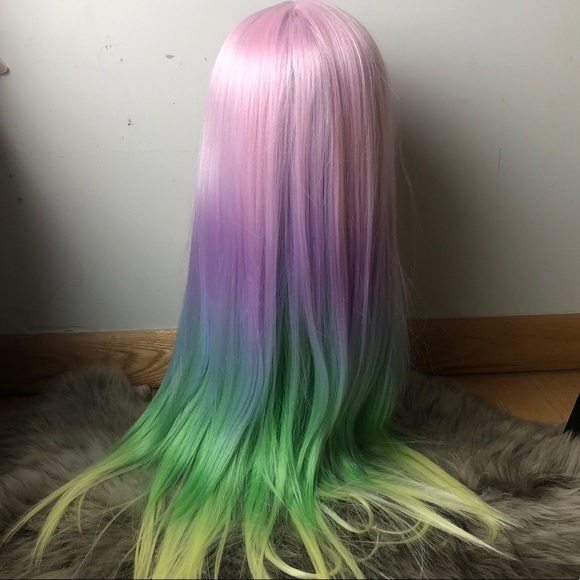 ? 28” UNICORN PINK PASTEL STRAIGHT OMBRÉ WIG *NWT